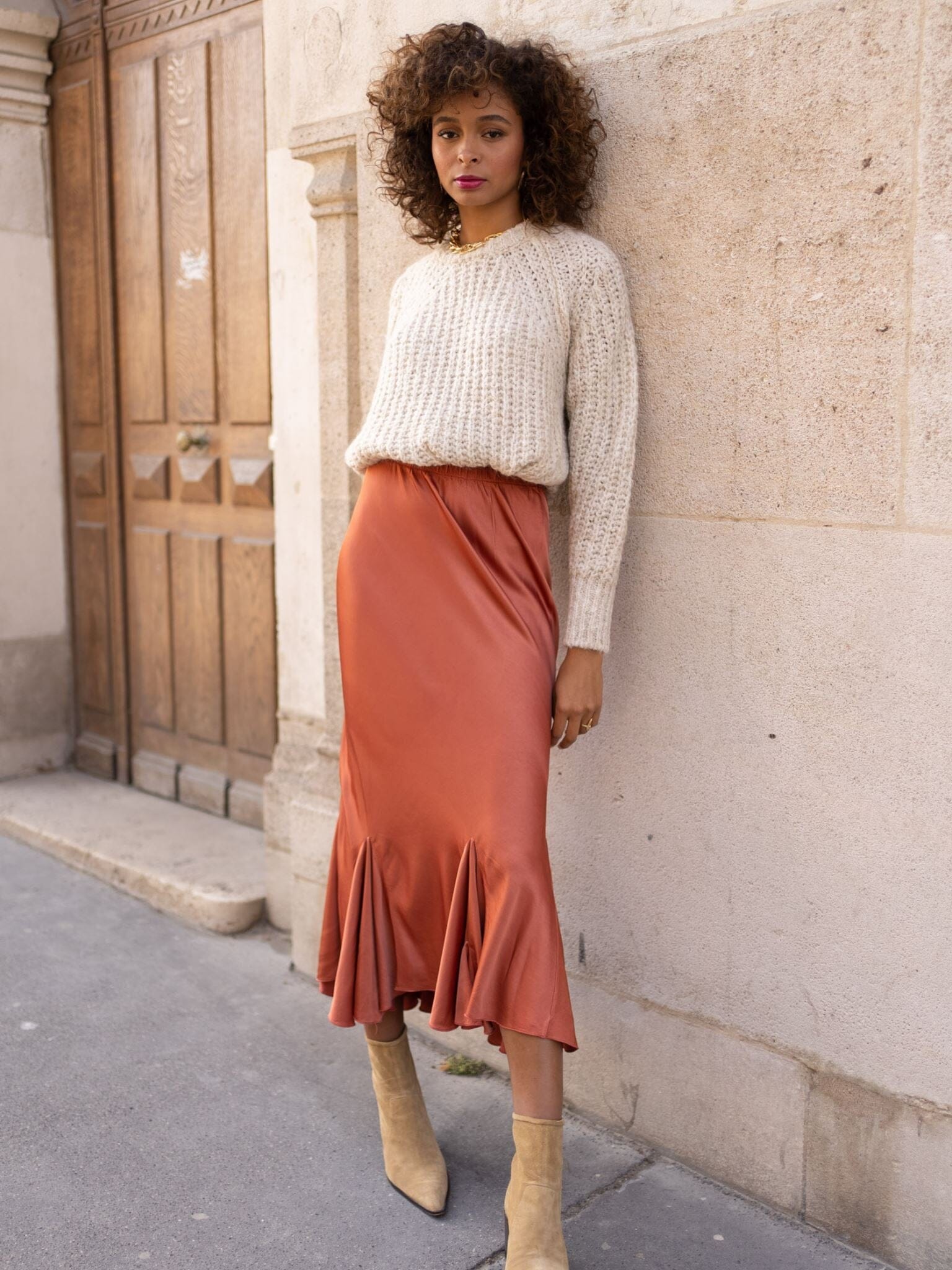 Comment porter la jupe en hiver en 10 looks : Femme Actuelle Le MAG