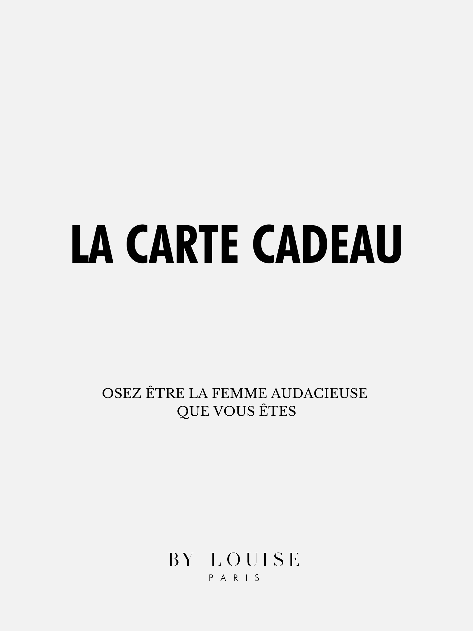 CARTE CADEAU NOËL - La Fée Louise - LA mode, LE style, LE conseil