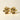 Boucles Capucine, fleur dorée