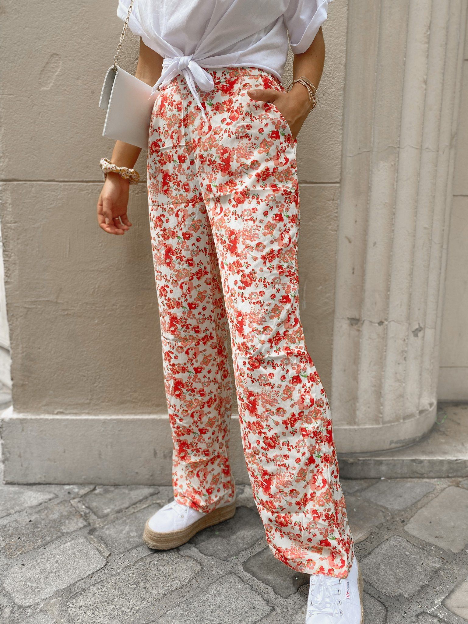 Pantalon fluide LÉANDRE fleuri – By Louise